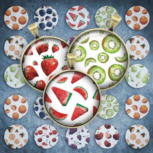 011 - Cabochon Vorlagen, 25mm 18mm 14mm 12mm, rund, Cabochon Motive, Bottle Cap images