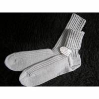 Socken Gr. 44 - reine Handarbeit - mit Kaschmir Bild 1