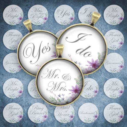 245 - Cabochon Vorlagen, 25mm 18mm 14mm 12mm, rund, Cabochon Motive, Bottle Cap images Yes I do Ja Ich will