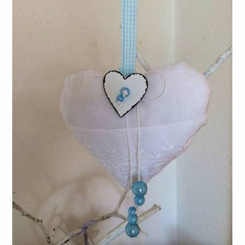 Stoffherz „XL“ Deko Herz im Shabby, Landhausstil