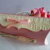 Große Pillowbox Verpackung zur Geburt/Taufe in rosa für ein Mädchen Bild 3