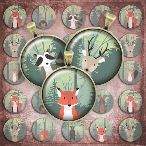 021 - Cabochon Vorlagen, 25mm 18mm 14mm 12mm, rund, Cabochon Motive, Bottle Cap images