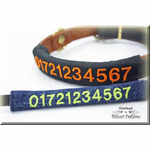 Telefonnummer-Label für das Halsband oder Geschirr,  Hundehalsband, Handynummer, Sicherheit für Hund
