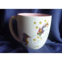 Mega große Tasse mit  Einhorn,Sterne,Glitzer,Kaffeetasse Kaffeebecher,Teetasse,Frühstück,Mädchen Bild 1