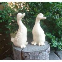 2 Enten für den Garten bzw .Wintergarten,Wetterfest,Aussendeco,Geflügel Bild 1
