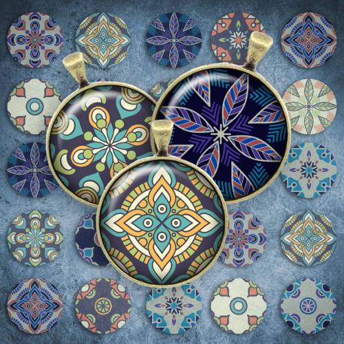 052 - Cabochon Vorlagen, 25mm 18mm 14mm 12mm, rund, Cabochon Motive, Bottle Cap images