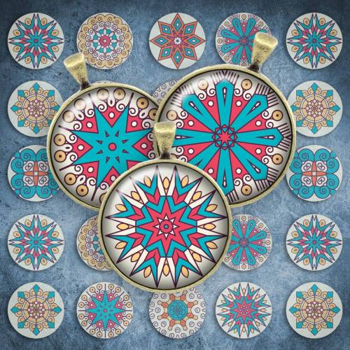 053 - Cabochon Vorlagen, 25mm 18mm 14mm 12mm, rund, Cabochon Motive, Bottle Cap images