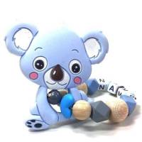 Greifling mit Namen Koala Bär Junge Baby blau Beißring Bild 1