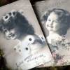 Tolles 3-er Postkarten / Grußkarten Set mit romantischen Vintage Mädchen Motiven Bild 3