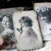 Tolles 3-er Postkarten / Grußkarten Set mit romantischen Vintage Mädchen Motiven Bild 5