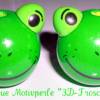 Kinderwagenkette mit Namen Fußball Frosch Wagenkette Baby Holz grün weiß Junge Bild 3