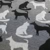 Jacquard Jersey, Katzen und Hunde , schwarz - weiß (1m/10,-€) Bild 2