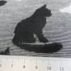Jacquard Jersey, Katzen und Hunde , schwarz - weiß (1m/10,-€) Bild 5