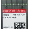 10x beschichtete Näh- und Sticknadeln  " Groz-Beckert -  Nm 75/11 - DBXK5 SAN 1 "  Rundkolben Bild 3