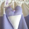 Scheibengardine sommerlichen Lavendels mit lilafarbenen Dot’s Bild 3