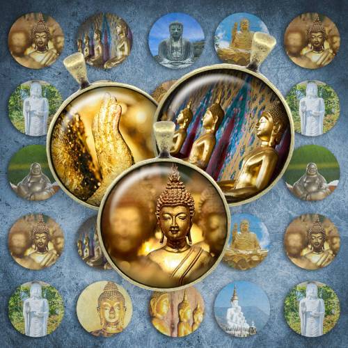 027 - Cabochon Vorlagen, 25mm 18mm 14mm 12mm, rund, Cabochon Motive, Bottle Cap images