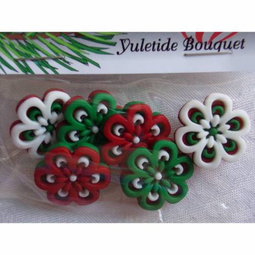 Dress it up Knöpfe   Blumen (1 Pck.)   Yuletide Bouquet