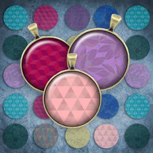 017 - Cabochon Vorlagen, 25mm 18mm 14mm 12mm, rund, Cabochon Motive, Bottle Cap images