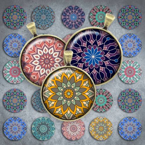 018 - Cabochon Vorlagen, 25mm 18mm 14mm 12mm, rund, Cabochon Motive, Bottle Cap images