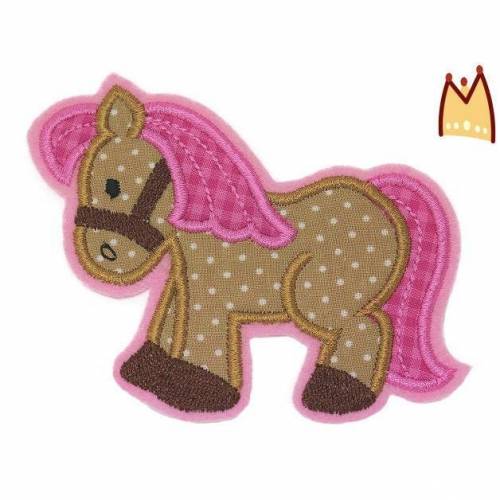 Applikation "Pony Vichy pink"