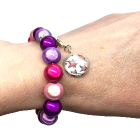 Schicke Miracle Perlenarmbänder in 3D-Effekt inklusive 1x Mini Charmes gratis