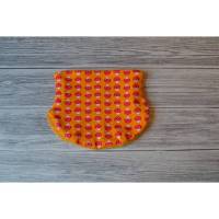 Baby Halssocke Pilze orange Alpenfleece KU 39-43cm Bild 1