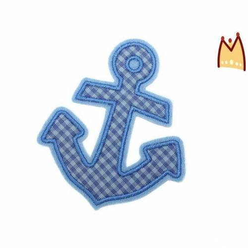 Applikation "Anker Vichy blau"