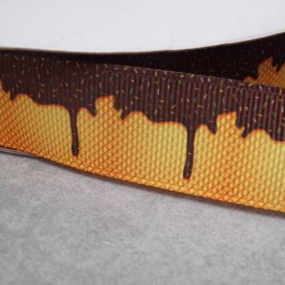 Kuchen Ripsband mit Schoko-Drip – 22 mm – Restbestand Abverkauf