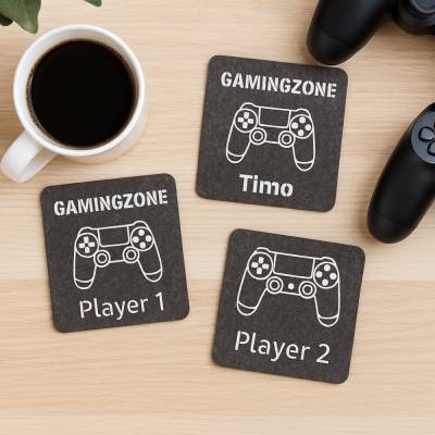 Filzuntersetzer Gaming Playstation Zocker Controller Dekoration Schreibtisch