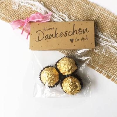 Druckvorlage Danke – PDF Tütenklappe als Last Minute Geschenkidee, DIY Mitbringsel, Kleinigkeit zum Ausdrucken