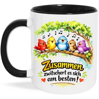 Chor Tasse - Zusammen zwitschern - Geschenk Chor Sänger*in Chorleiter*in als Dankeschön Anerkennung