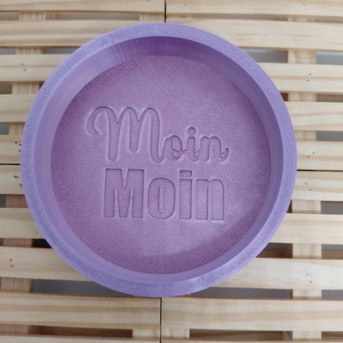 3D Druck Untersetzer Moin Moin STL-Datei – Deko, Schmuckablage & gewerbliche Lizenz