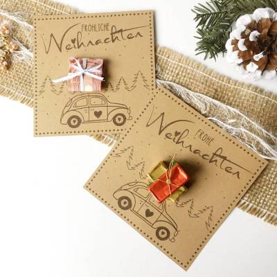 Weihnachten Druckvorlage PDF – Geldgeschenk, Weihnachtsgruß & süße Geschenkidee zum Sofort-Download