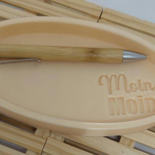 3D Druck STL: Ovale Schale „Moin Moin“ – Tablett, Dekoteller, Schmuckablage, kommerzielle Lizenz