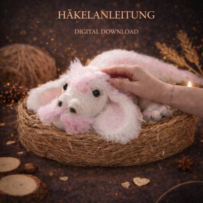 Häkelanleitung Drache Amigurumi – PDF Anleitung für Fortgeschrittene | DIY Kuscheltier