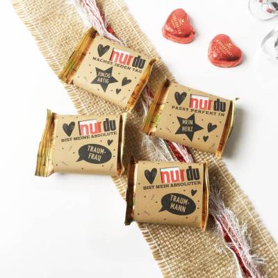 Valentinstag hanuta Banderole – PDF Druckvorlage mit 4 Liebesbotschaften zum Sofort-Download