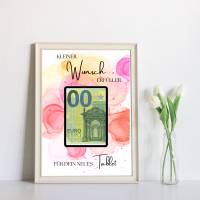 Geldgeschenk Wunscherfüller Tablet - Last Minute Geschenk - Handgemacht - Sofort PDF Download zum Ausdrucken Geburtstag Bild 2