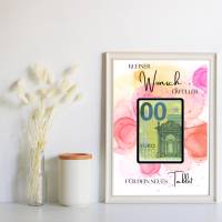 Geldgeschenk Wunscherfüller Tablet - Last Minute Geschenk - Handgemacht - Sofort PDF Download zum Ausdrucken Geburtstag Bild 4