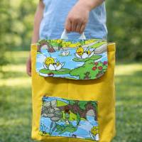 Personalisierbarer Kindergartenrucksack - Biene Maja personalisierbar mit Namen - Gelber Rucksack aus Canvas Bild 9