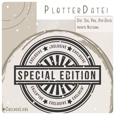 Plotterdatei Stempel Special Edition – Retro Stempel-Look für DIY-Projekte