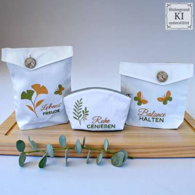 Stickdateien Lebensfreude Shabby Stil – 38 Motive, 92 Dateien ab 10x10 cm mit Natur & Schriftzügen