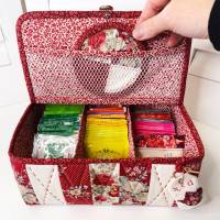 Nähbox & Teebox | PDF Schnittmuster Box | Organizer mit Einsatzkörben und Untersetzern Bild 5