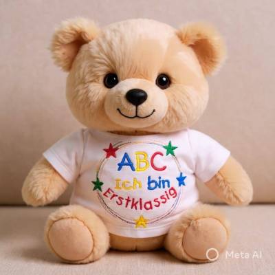 Stickdatei Einschulung Schule Schulkind Ich bin Erstklassig – Maschinenstickerei Design-by-Jasmina