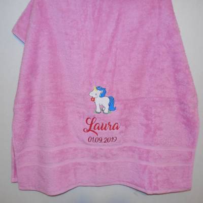 CLASSIC Kinder-Handtuch 50x100 cm mit Namen/Motiv bestickt