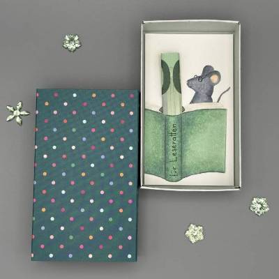 Originelles Geschenk für Leseratten – Handgemalte Geschenkbox für Buchliebhaber