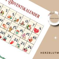 Mini-Wichtel-Adventskalender zum Ausdrucken – DIY Countdown bis Weihnachten Bild 3