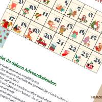 Mini-Wichtel-Adventskalender zum Ausdrucken – DIY Countdown bis Weihnachten Bild 5