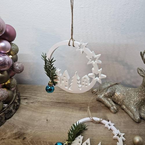 Weihnachtlicher Türkranz aus Keramik /Weihnachten