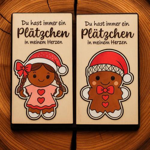 Lebkuchen Karten, Schneidedatei DIGITAL, Download, Laserdatei, Xtool, Glowforge