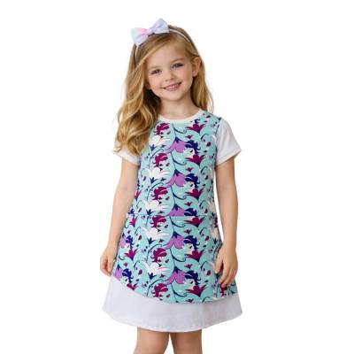 Elfenhaftes Blumenmädchen Kleid // Sommerliches A-Linien-Kleid für Mädchen // Schönes Elfenkleid